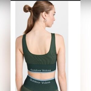 Outdoor Voices SeamlessRib bra Square Neck Bra